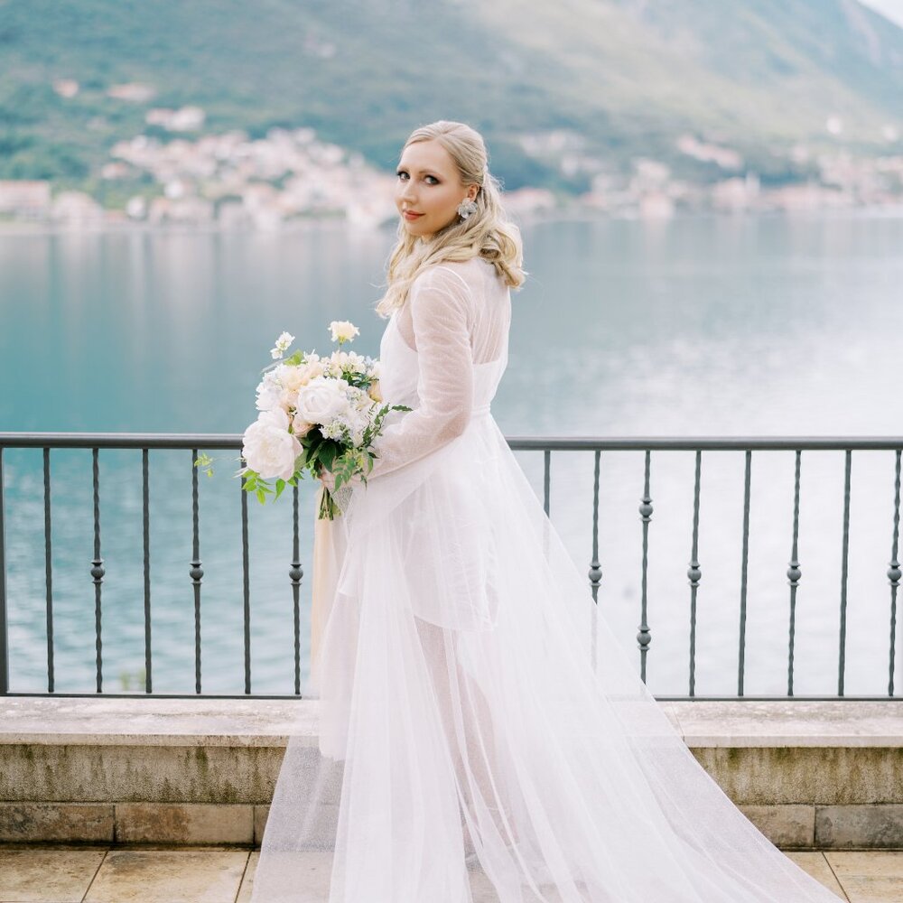 Sparkling Bridal Robe Handmade in Italy